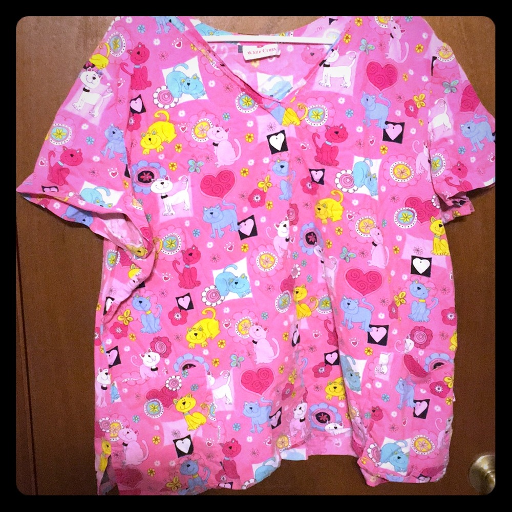 Cat scrub top